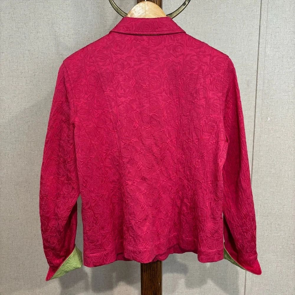 Coldwater Creek Caribbean Women's Red Jacket Size 10 - Picture 4 of 5